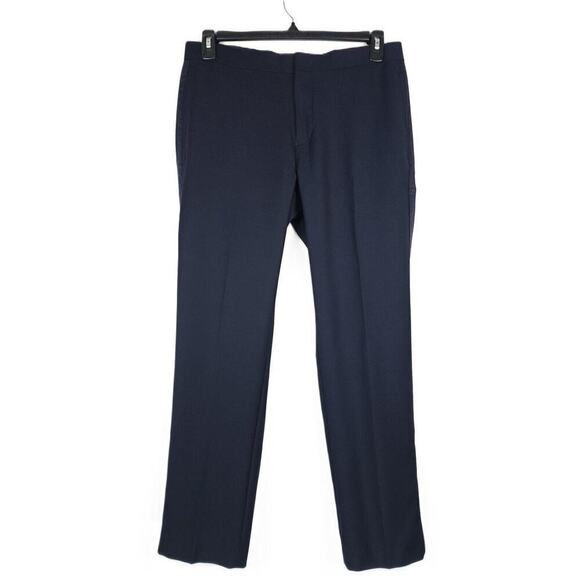 Alfani Men's Slim-Fit Stretch 2-Piece Tuxedo Diamond Grid Navy 38L 32x32 NWT - Picture 7 of 9